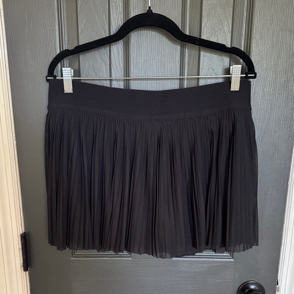 lululemon athletica Black Pleated Mini Skirt
